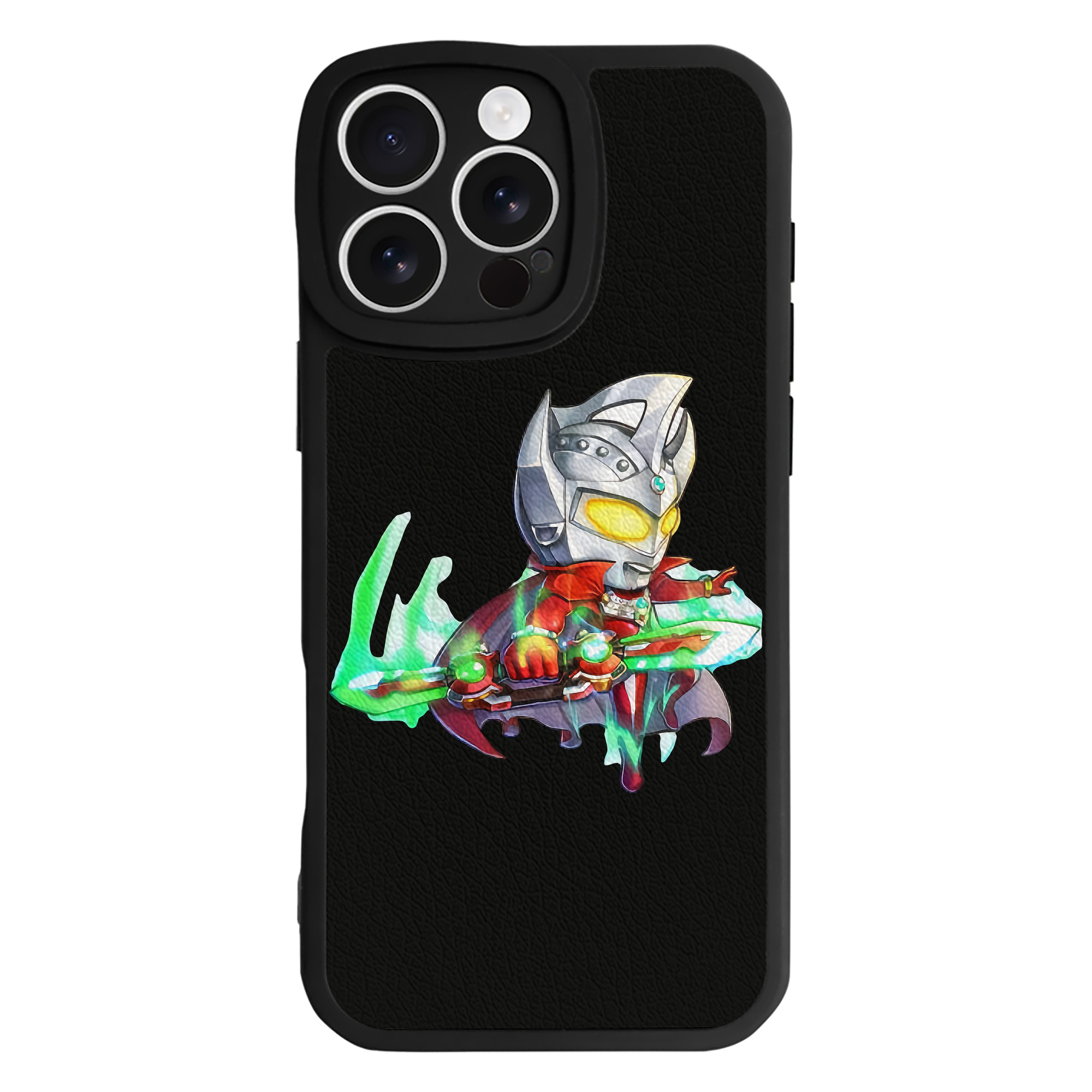 （画像用） ウルトラマン Ultraman 【iPhone 16シリーズ対応】シリコンスマホケース（レザー調） 材質：シリコン